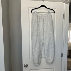 Abercrombie & Fitch Light Gray Fleece Joggers